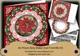 Red Poinsettia Happy Christmas 8in Doily Shaker Cf Mini Kit