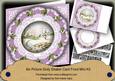 Sscene Lilac Merry Christmashny 8in Doily Shaker Cf Mini Kit