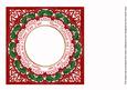 Red Roses Merry Christmas 8in Insert Panel