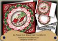 Red Sleigh Merry Christmas 8in Doily Shaker Cf Mini Kit