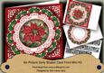 Red Poinsettia Merry Christmas 8in Doily Shaker Cf Mini Kit