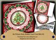 Elegant Tree Merry Christmas 8in Doily Shaker Cf Mini Kit