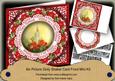 Single Candle Happy Christmas 8in Doily Shaker Cf Mini Kit