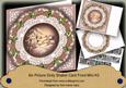 Snowy Village Happy Christmas 8in Doily Shaker Cf Mini Kit