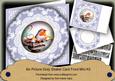 Blue Robin Happy Christmas 8in Doily Shaker Cf Mini Kit