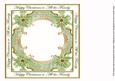 Olive Poinsettia All the Family Lattice 8in Insert Panel