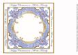 Blue Poinsettia All the Family Lattice 8in Insert Panel