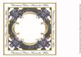 Black Poinsettia Across the Miles Lattice 8in Insert Panel