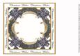 Black Poinsettia Christmas Wishes Lattice 8in Insert Panel