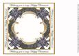 Black Poinsettia Happy Christmas Lattice 8in Insert Panel