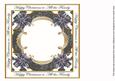 Black Poinsettia All the Family Lattice 8in Insert Panel