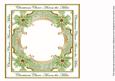 Olive Poinsettia Across the Miles Lattice 8in Insert Panel
