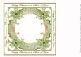 Olive Poinsettia Both of You Lattice 8in Insert Panel