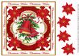 Christmas Bells Christmas Wishes Lattice Corner 8in Topper