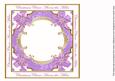Lilac Poinsettia Across the Miles Lattice 8in Insert Panel