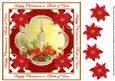 Single Candle Both of You Lattice Corner 8in Topper