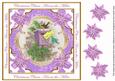 Lilac Postbox Across the Miles Lattice Corner 8in Topper