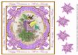 Lilac Postbox All the Family Lattice Corner 8in Topper