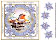 Blue Robin Both of You Lattice Corner 8in Topper