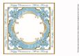 Teal Poinsettia All the Family Lattice 8in Insert Panel