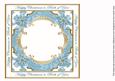 Teal Poinsettia Both of You Lattice 8in Insert Panel