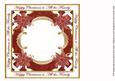 Plum Poinsettia All the Family Lattice 8in Insert Panel