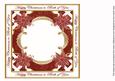 Plum Poinsettia Both of You Lattice 8in Insert Panel