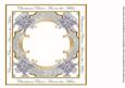 Silver Poinsettia Across the Miles Lattice 8in Insert Panel