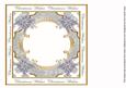 Silver Poinsettia Christmas Wishes Lattice 8in Insert Panel