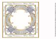Silver Poinsettia All the Family Lattice 8in Insert Panel