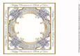 Silver Poinsettia Both of You Lattice 8in Insert Panel