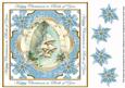 Teal Snowbells Both of You Lattice Corner 8in Topper