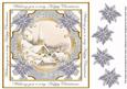 Ice Church Sil Happy Christmas Lattice Corner 8in Topper