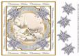 Ice Church Sil Christmas Wishes Lattice Corner 8in Topper