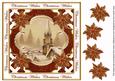Snow Steeple Christmas Wishes Lattice Corner 8in Topper