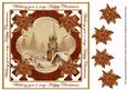 Snow Steeple Happy Christmas Lattice Corner 8in Topper