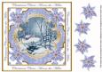 Blue Walk Across the Miles Lattice Corner 8in Topper