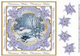 Blue Walk Christmas Wishes Lattice Corner 8in Topper