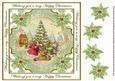 Decorate Tree Happy Christmas Lattice Corner 8in Topper
