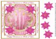 Cerise Candles Both of You Lattice Corner 8in Topper