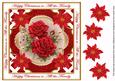 Red Roses All the Family Lattice Corner 8in Topper