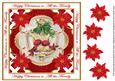 Lovebirds Red All the Family Lattice Corner 8in Topper
