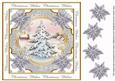 Snow Tree Christmas Wishes Lattice Corner 8in Topper
