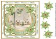 Winter Pub Christmas Wishes Lattice Corner 8in Topper
