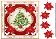 Elegant Red Tree Both of You Lattice Corner 8in Topper