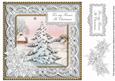 Snow Tree My Fiance at Christmas 8in Sentiment Topper