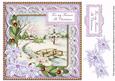Snowscene Lilac My Fiancee at Christmas 8in Sentiment Topper