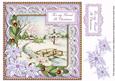 Snowscene Lilac My Friend at Christmas 8in Sentiment Topper