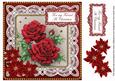 Red Roses My Friend at Christmas 8in Sentiment Topper