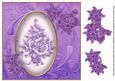 Elegant Tree Lilac Toned 8in Swirl Decoupage Topper